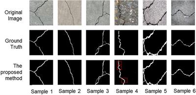 End-to-end semi-supervised deep learning model for surface crack detection of infrastructures